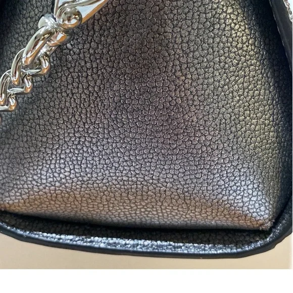 Kate Spade- Laurel Way Mini Riley Glitter Satchel/ Crossbody in Gun Metal - Picture 8 of 8